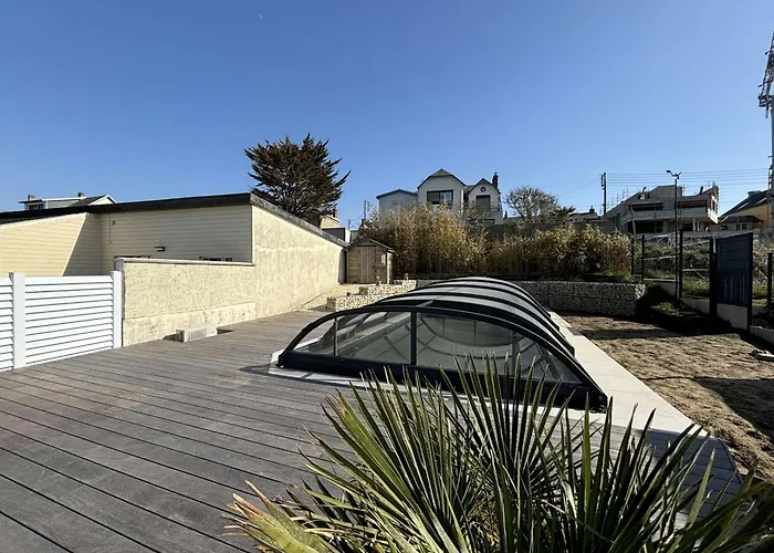 A 150m De La Avec Piscine Et Wifi Gratuit - Fr-1-361-8 Prázdninový dům Donville-les-Bains