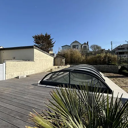 A 150m De La Avec Piscine Et Wifi Gratuit - Fr-1-361-8 Vakantiehuis Donville-les-Bains
